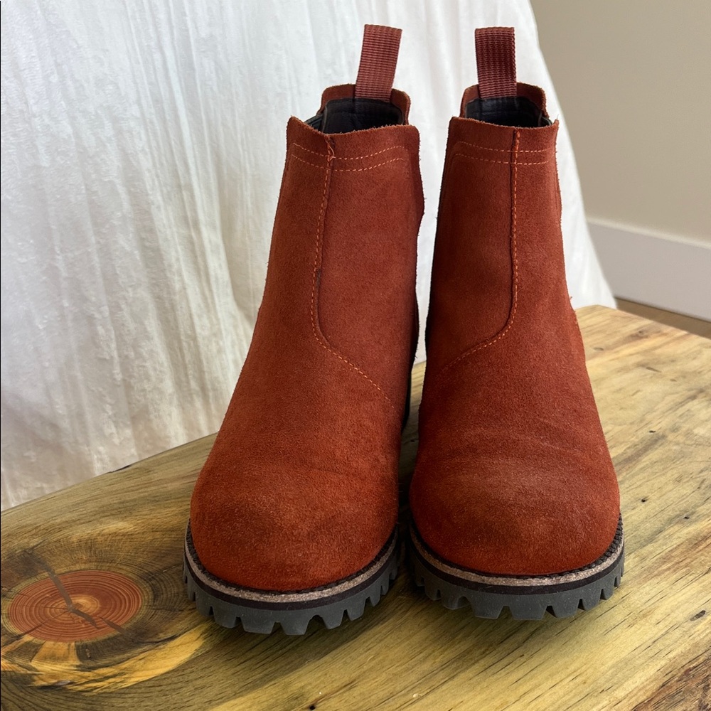 Chaco Rust Suede Ankle Boots